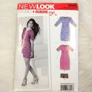 New Look Studio Suede Says 6092 Misses dress & bag
